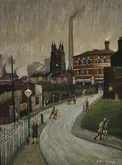 StockportOil on boardSigned (lower right)36 x 27cm (14 x 10½ in.)Provenance:The Selwyn Demmy Collection by Arthur Delaney, oil, sold Mar 2022
