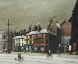 Oldham Road by Arthur Delaney, oil, sold Mar 2022
