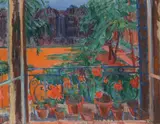 Elm Park Gardens by Frederick Gore, 1963, oil, sold Mar 2022