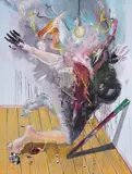 Mirror of Darkness Oil on canvas 200 x 150cm (78½ x 59 in.)Erdogen Zumrutoglu's solo show at the J.D by Erdoğan Zümrütoğlu, Oil on canvas, sold Mar 2022