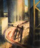 Queensway Looking East, Hong Kong IOil on canvas Signed, dated '94 and titled (verso)109.5 x 91.5cm (43 x 36 in.)Provenance:Marlborough Fine Art, London by Bill Jacklin, oil, offered Mar 2022