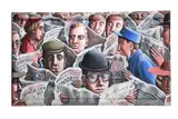 Friday by P. J. Crook, 1995, acrylic on canvas, sold Mar 2022
