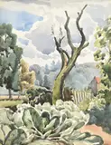 Vegetable Garden, Bourne EndWatercolourSigned (lower left)20.5 x 15cm (8 x 5¾ in.)Executed in 1951 by Walter James Steggles, 1951, watercolor, sold Mar 2022