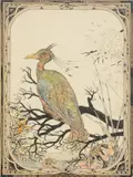 Google Birds by Vincent Cartwright Vickers, watercolour and pen, sold Mar 2022