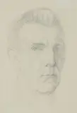 Portrait T by Frank Dobson, drawing, sold Mar 2022