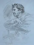 Portrait of James Abbott McNeill Whistler by Mortimer Menpes, print (other), sold Mar 2022