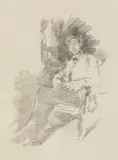 Walter Sickert by James Abbott McNeill Whistler, Lithograph, sold Mar 2022