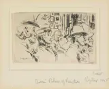 Queen's Palace of Varieties by Walter Sickert, pencil, sold Mar 2022