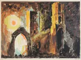Wymondham Abbey by John Piper, Screenprint in colours, sold Mar 2022