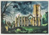 Fountains Abbey by John Piper, screenprint, sold Mar 2022