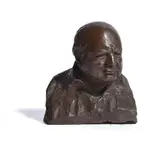 Bust of Sir Winston Churchill by Oscar Nemon, sculpture, sold Mar 2022