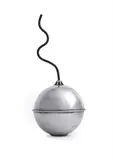 BombPolished aluminium and brassSigned, titled, dated 1998 and numbered 4/8 (on the underside)27.5 x 27.5cm (10¾ x 10¾ in.)Literature:A by Clive Barker, 1998, sculpture, sold Mar 2022