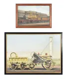 s Rudd aka 'F Moore' (1861-1940) Stephenson's 'Rocket by Edwin Thomas Rudd aka 'F Moore', photograph, offered Mar 2022