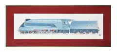 LNER 4468 Mallard, Pen by Geoffrey Wheeler, Pen, ink and airbrush, offered Mar 2022