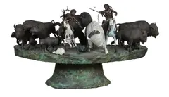 Big Medicine by Harold Shelton, bronze, sold Mar 2022