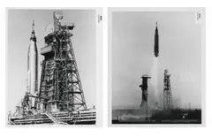 Mercury-Atlas 9 by Lift off, photograph, offered Feb 2022
