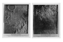 Lunar Orbiter 4 by Lunar surface views, photograph, offered Feb 2022