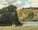 Untitled by Alexander Jamieson, 1913, Oil on board, sold Feb 2022
