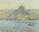 St Michael's Mount by Fred Yates, Oil on board, sold Feb 2022