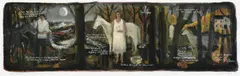From Kubla Khan by Samuel Taylor Coleridge by John Caple, Mixed media on paper, sold Feb 2022