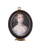 A lady by Nicholas Dixon, Watercolour and bodycolour on vellum, oval, sold Feb 2022