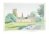 Early landscape by Fred Yates, Watercolour, offered Feb 2022