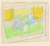 Untitled by Bryan Organ, Oil pastel and pen, offered Feb 2022