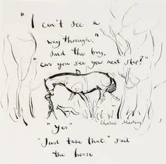 Can You See Your Next Step by Charlie Mackesy, Ink, sold Feb 2022