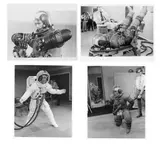 Apollo 14-17 by Apollo spacesuits, photograph, sold Feb 2022