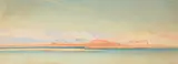 Ruins along the river bankWatercolour Signed (lower left), indistinctly titled Ruins by Augustus Osborne Lamplough, watercolor, sold Feb 2022
