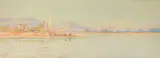 Setting sail Watercolour Signed (lower left)22 x 61cm (8½ x 24 in.) by Augustus Osborne Lamplough, Watercolour, sold Feb 2022
