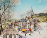 PérigordOil on canvasSigned (lower right) titled to stretcher (verso)46 x 56cm (18 x 22 in.) by Jorge Aguilar-Agon, oil, sold Jan 2022