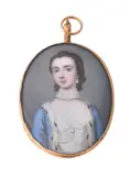 A lady by Gervase Spencer, 1752, oil, sold Dec 2021