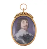A gentleman by John Hoskins, Watercolour and bodycolour on vellum, oval, sold Dec 2021