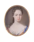 A lady by Christian Richter, Watercolour and bodycolour on vellum, oval, offered Dec 2021