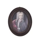 A gentleman by Jacques Bisson, 1723, watercolor, sold Dec 2021