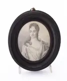 A Lady by William Robins, 1715, watercolor, sold Dec 2021