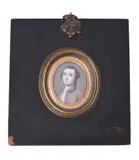 A gentleman by Y Penelope Carwardine, Watercolour on ivory, oval, offered Dec 2021
