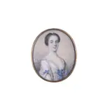 A lady by Y J. Lacon, 1751, Watercolour on ivory, oval, sold Dec 2021