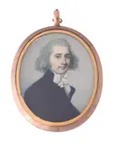 A gentleman by Y Richard Crosse, Watercolour on ivory, oval, sold Dec 2021