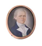 A gentleman by Y Solomon Polack, Watercolour on ivory, oval, offered Dec 2021