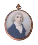 A gentleman by Y Samuel Shelley, Watercolour on ivory, oval, sold Dec 2021