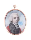 Portrait of Thomas Postlethwaite, D.D by Y Richard Cosway, Watercolour on ivory, oval, sold Dec 2021