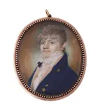 A young gentleman by Y Charles Jagger, Watercolour on ivory, oval, sold Dec 2021