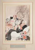 How we change as we grow older Watercolour Signed (lower centre), inscribed: Bachelor: How we change as we grow older! Divorcee: Yes by Bert Thomas, Watercolour, offered Dec 2021