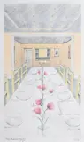 Views of Green's Restaurant by Michael Stiff, 1986, print (other), sold Dec 2021