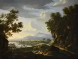 Figures in an extensive landscape by Willem van Bemmel, 1667, oil, sold Dec 2021