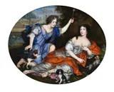 Portrait of a lady and gentleman in the guise of Venus by Henri Gascar and Studio, oil, offered Dec 2021