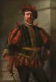 Graham Marr as Mercutio by John Archibald Alexander Berrie, oil, sold Dec 2021