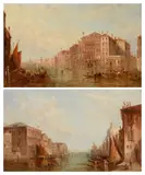 The Grand Canal Venice by Alfred Pollentine, oil, sold Dec 2021
